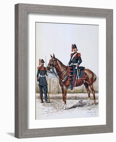 Parisian Republican Guard, 16 May 1848 - 1 Febuary 1849-A Lemercier-Framed Giclee Print