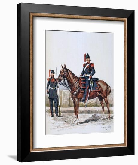 Parisian Republican Guard, 16 May 1848 - 1 Febuary 1849-A Lemercier-Framed Giclee Print