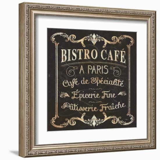 Parisian Signs Square II-Pela Design-Framed Art Print