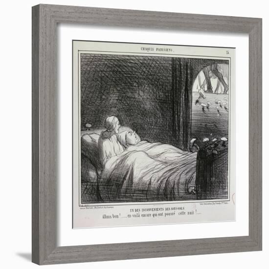 Parisian Sketches-Honore Daumier-Framed Giclee Print