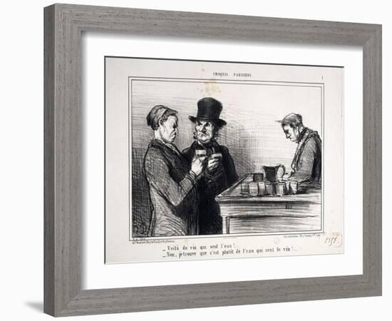 Parisian Sketches-Honore Daumier-Framed Giclee Print