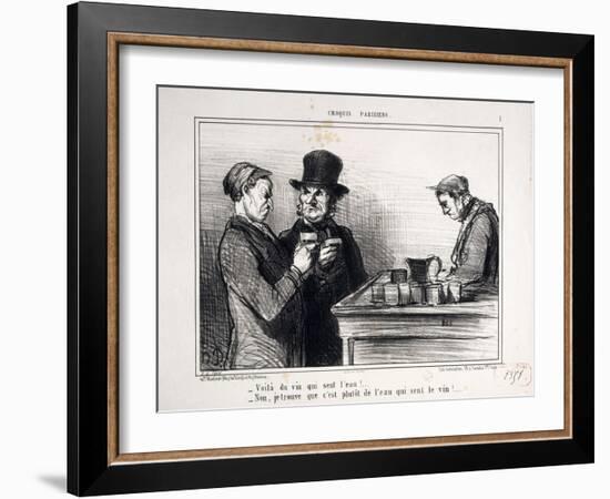 Parisian Sketches-Honore Daumier-Framed Giclee Print