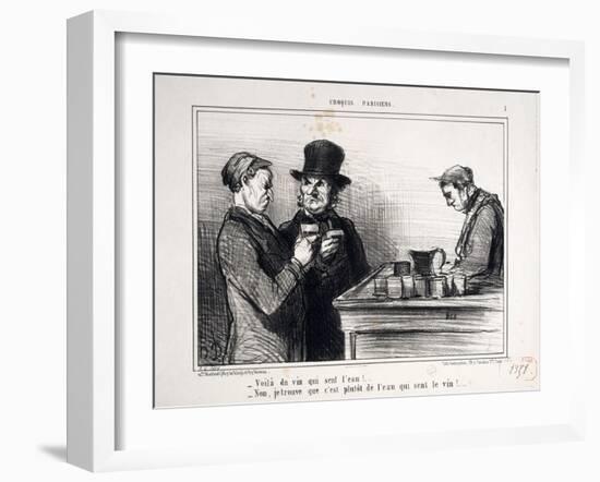 Parisian Sketches-Honore Daumier-Framed Giclee Print