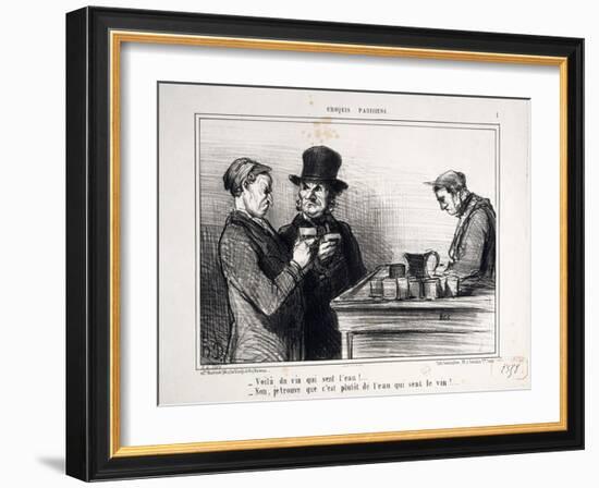 Parisian Sketches-Honore Daumier-Framed Giclee Print