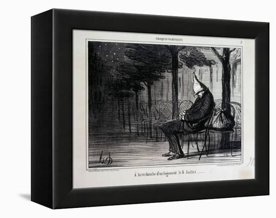 Parisian Sketches-Honore Daumier-Framed Premier Image Canvas