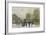 Parisian Street Scene in Winter-Luigi Loir-Framed Giclee Print