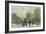 Parisian Street Scene in Winter-Luigi Loir-Framed Giclee Print