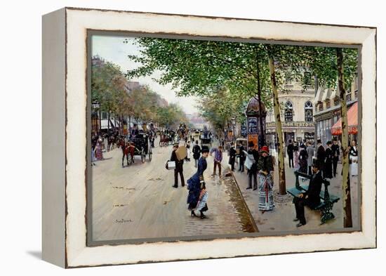 Parisian Street Scene-Jean Béraud-Framed Premier Image Canvas