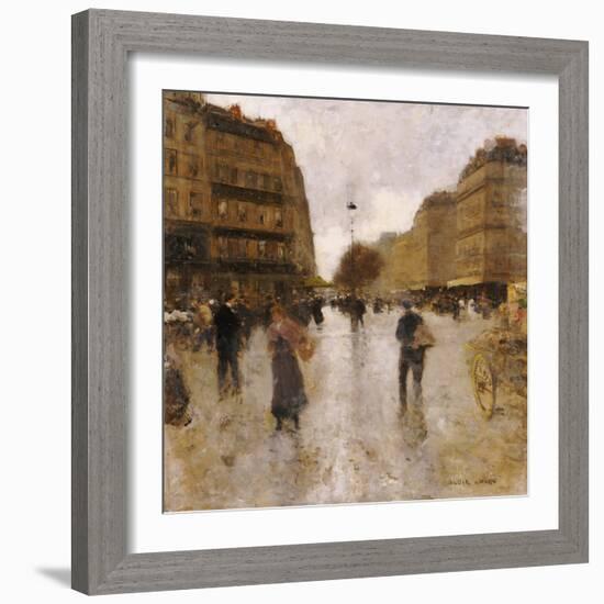 Parisian Street Scene-Luigi Loir-Framed Giclee Print