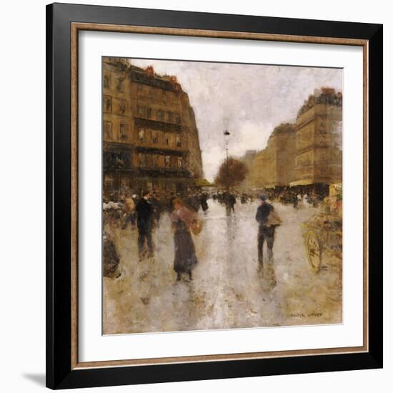 Parisian Street Scene-Luigi Loir-Framed Giclee Print