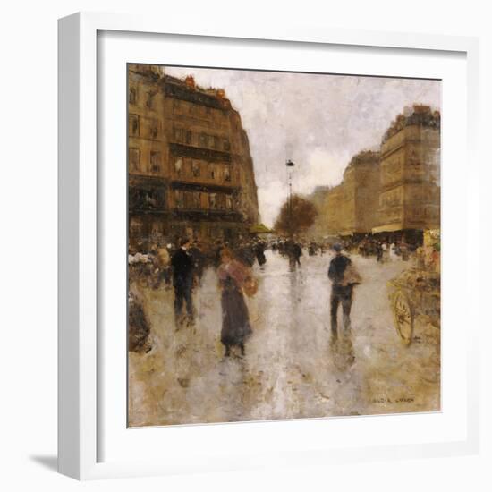 Parisian Street Scene-Luigi Loir-Framed Giclee Print