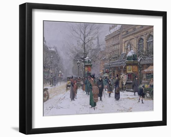 Parisian Street Scene-Eugene Galien-Laloue-Framed Giclee Print