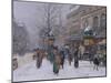 Parisian Street Scene-Eugene Galien-Laloue-Mounted Giclee Print