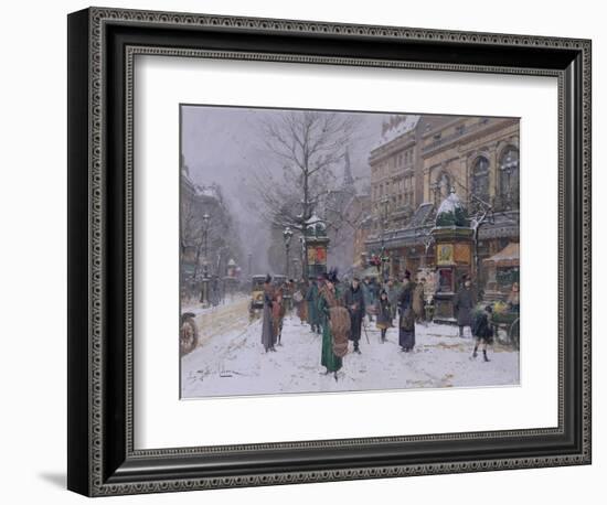 Parisian Street Scene-Eugene Galien-Laloue-Framed Giclee Print