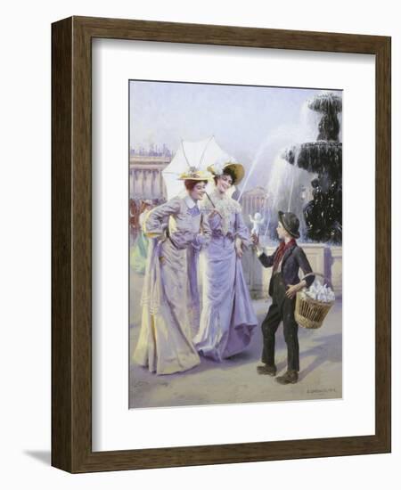 Parisian Street Urchin-Basile Lemeunier-Framed Giclee Print