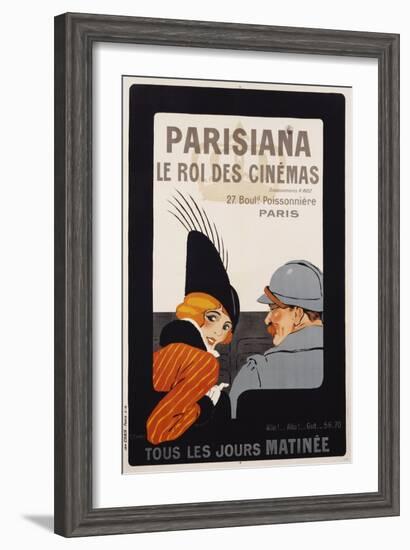 Parisiana Le Roi Des Cinemas Poster-R. Pichon-Framed Giclee Print