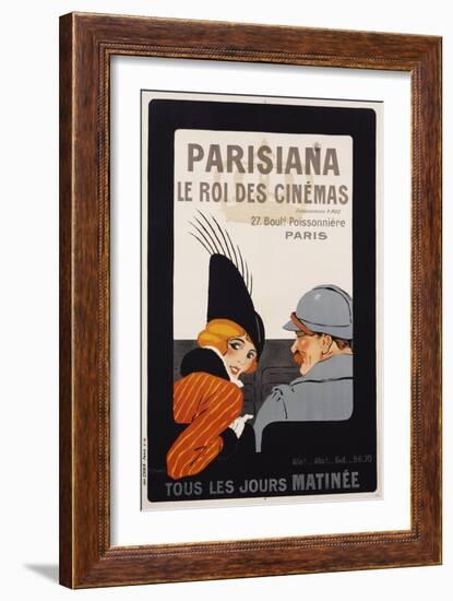 Parisiana Le Roi Des Cinemas Poster-R. Pichon-Framed Giclee Print