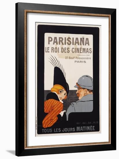 Parisiana Le Roi Des Cinemas Poster-R. Pichon-Framed Giclee Print