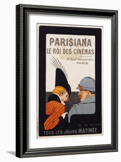 Parisiana Le Roi Des Cinemas Poster-R. Pichon-Framed Giclee Print