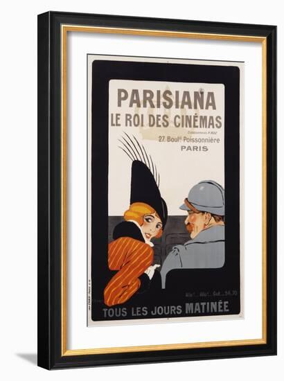 Parisiana Le Roi Des Cinemas Poster-R. Pichon-Framed Giclee Print