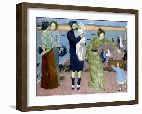 Parisians at the Seaside, 1899-Maurice Denis-Framed Giclee Print