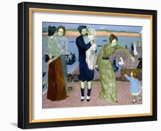 Parisians at the Seaside, 1899-Maurice Denis-Framed Giclee Print