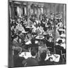 Parisians Dining Outdoors in Balmy Spring Weather-Nat Farbman-Mounted Photographic Print