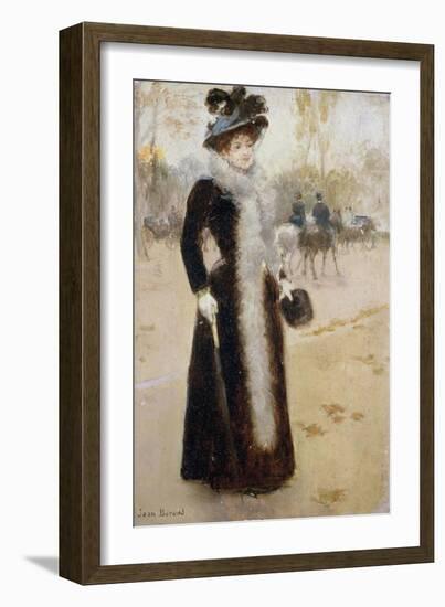 Parisienne au bois-Jean Béraud-Framed Giclee Print