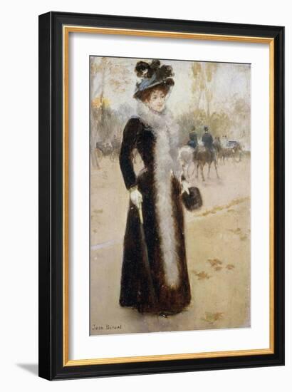 Parisienne au bois-Jean Béraud-Framed Giclee Print