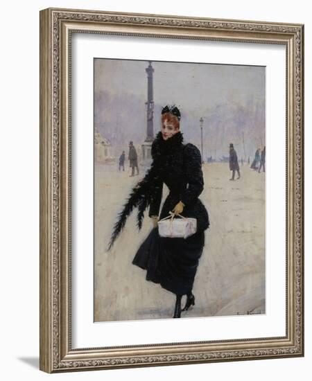 Parisienne, place de la Concorde-Jean Béraud-Framed Giclee Print