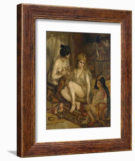 Parisiennes in Algerian Costume (Hare), 1872-Pierre-Auguste Renoir-Framed Giclee Print