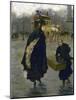 Parisiennes sur la place de la Concorde-Giuseppe De Nittis-Mounted Giclee Print