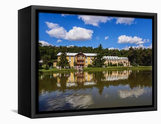 Park and Sanatorium Ksiaze Jozef, Naleczow Spa Town, Lublin Voivodeship, Poland, Europe-Karol Kozlowski-Framed Premier Image Canvas