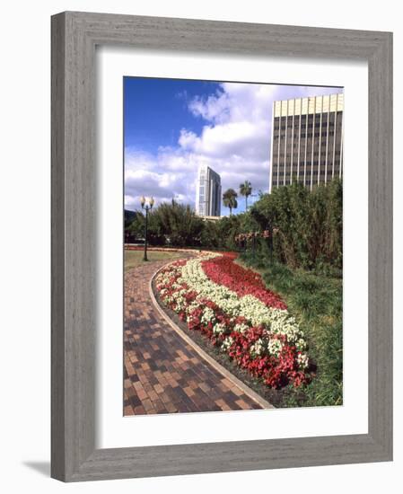 Park Area with Skyline, Orlando, Florida-Bill Bachmann-Framed Photographic Print