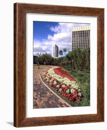 Park Area with Skyline, Orlando, Florida-Bill Bachmann-Framed Photographic Print