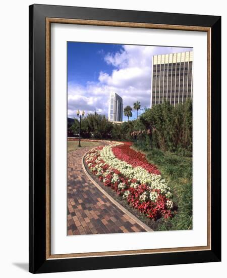 Park Area with Skyline, Orlando, Florida-Bill Bachmann-Framed Photographic Print