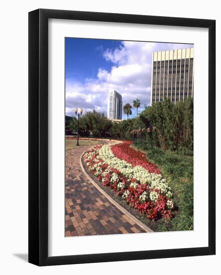 Park Area with Skyline, Orlando, Florida-Bill Bachmann-Framed Photographic Print