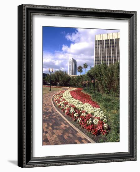 Park Area with Skyline, Orlando, Florida-Bill Bachmann-Framed Photographic Print