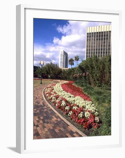 Park Area with Skyline, Orlando, Florida-Bill Bachmann-Framed Photographic Print