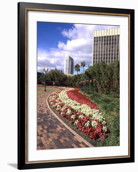 Park Area with Skyline, Orlando, Florida-Bill Bachmann-Framed Photographic Print