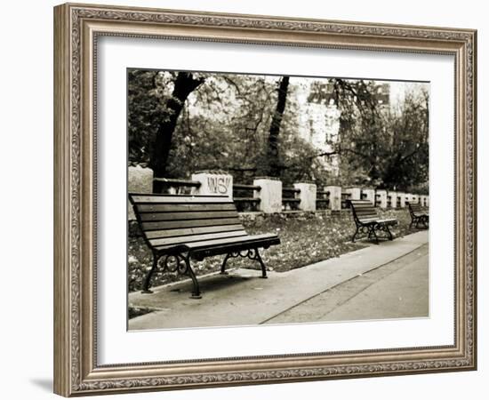 Park Benches-Katrin Adam-Framed Photographic Print