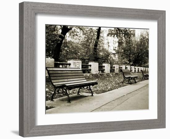 Park Benches-Katrin Adam-Framed Photographic Print