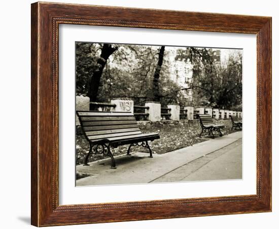 Park Benches-Katrin Adam-Framed Photographic Print