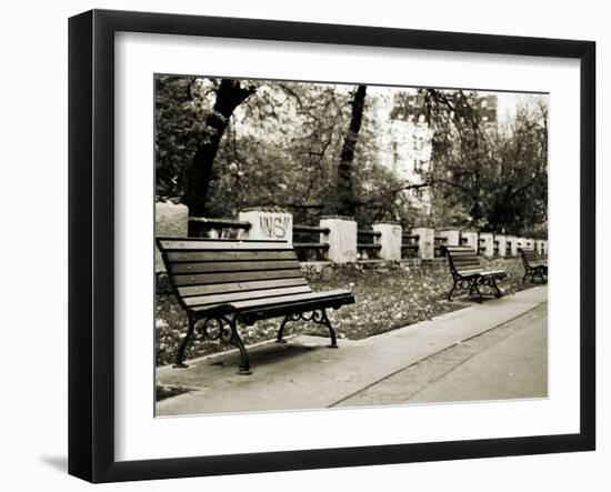 Park Benches-Katrin Adam-Framed Photographic Print