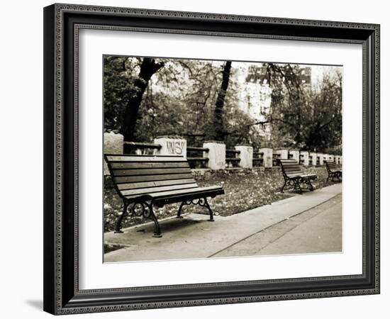 Park Benches-Katrin Adam-Framed Photographic Print