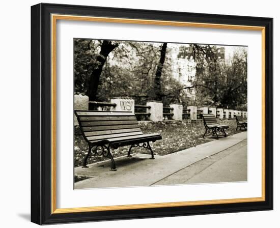 Park Benches-Katrin Adam-Framed Photographic Print