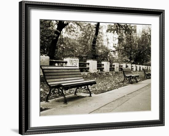 Park Benches-Katrin Adam-Framed Photographic Print