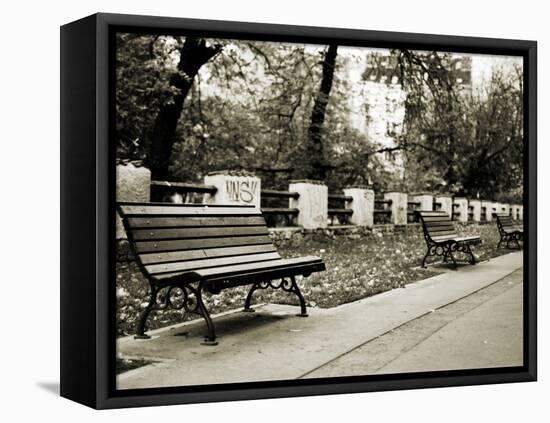 Park Benches-Katrin Adam-Framed Premier Image Canvas