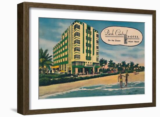 'Park Central Hotel - On the Ocean, Miami Beach', c1940s-Unknown-Framed Giclee Print