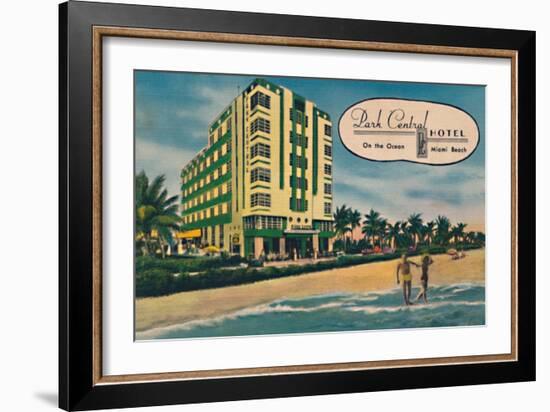 'Park Central Hotel - On the Ocean, Miami Beach', c1940s-Unknown-Framed Giclee Print